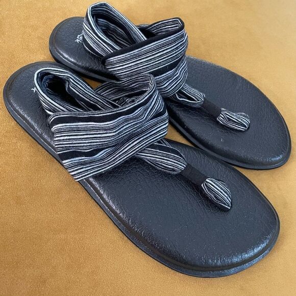 Sanuk Yoga Sling Back Sandals 11 - Picture 1 of 5